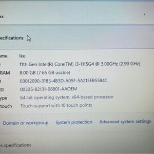 Silver Laptop with 11th Gen Intel Core i3